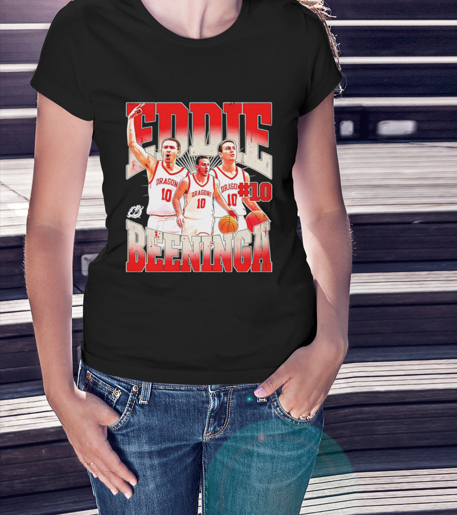 Eddie Beeninga Dragons Basketball #10 Collage MSUM NCAA T-Shirt