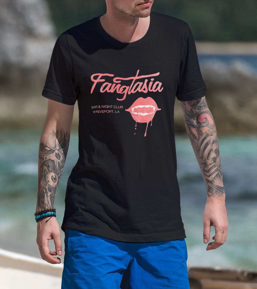 Fangtasia Bar And Night Club Shreveport LA Vampire Lips T-Shirt