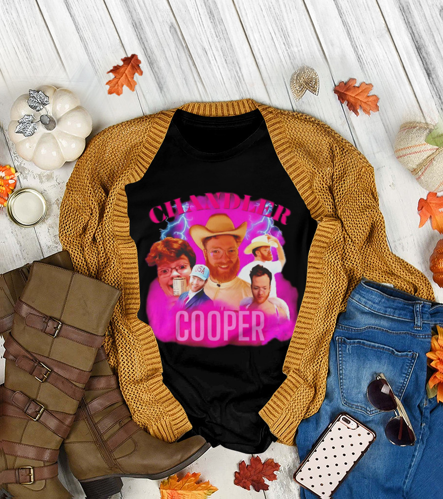 Chandler Cooper USA Lightning Cowboy Collage T-Shirt
