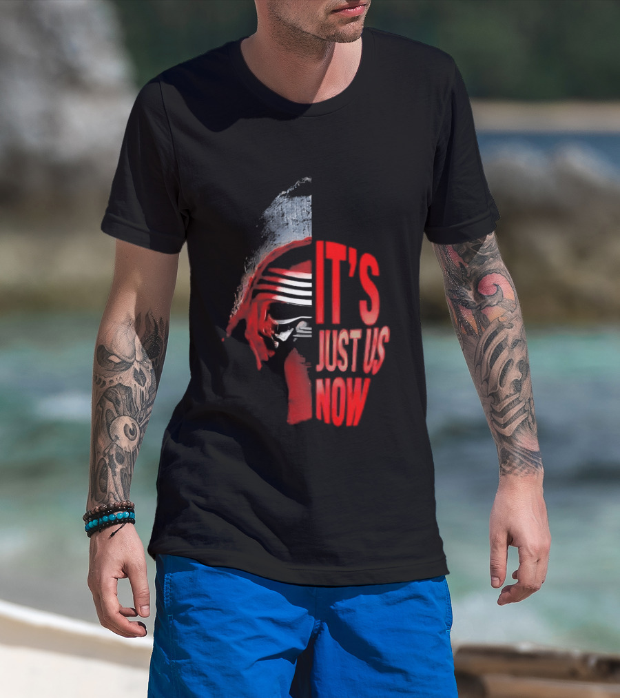 Kylo Ren It's Just Us Now Red Mask T-Shirt