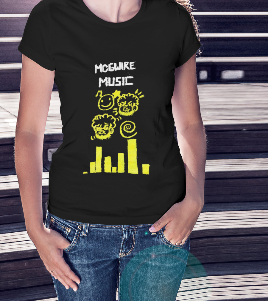 Mcgwire Music Chart With Smiley Faces And Music Bars T-Shirt
