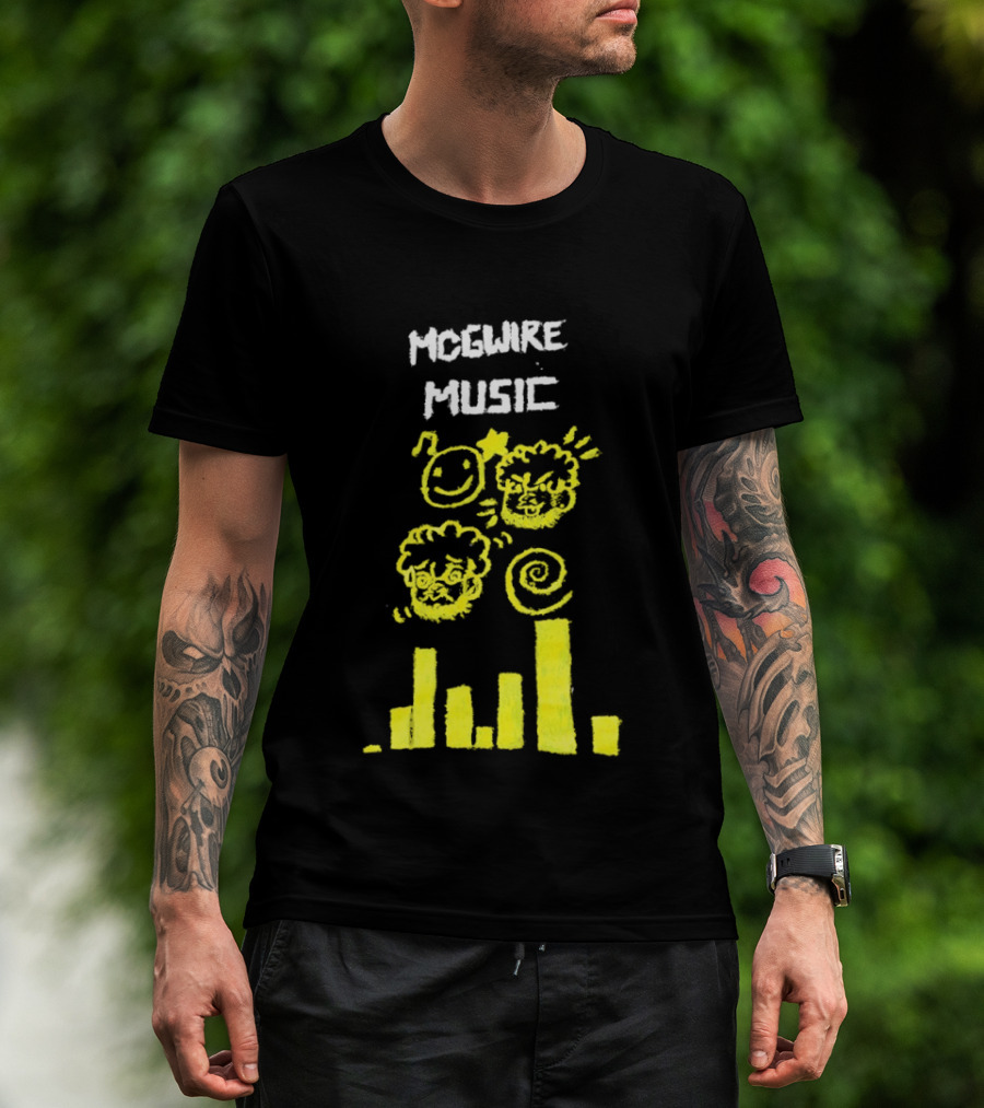 Mcgwire Music Chart With Smiley Faces And Music Bars T-Shirt