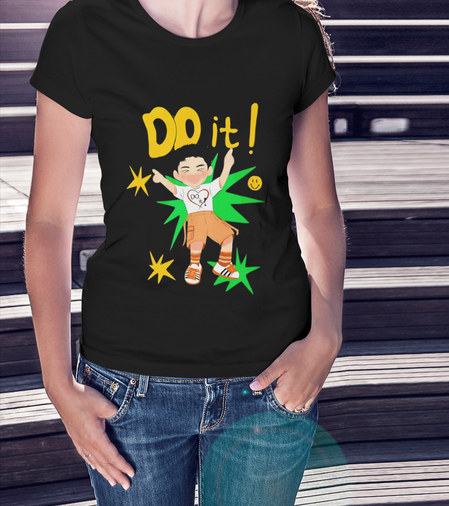 Do It Doh Kyungsoo Asia Concert Tour Cartoon Heart Starburst T-Shirt