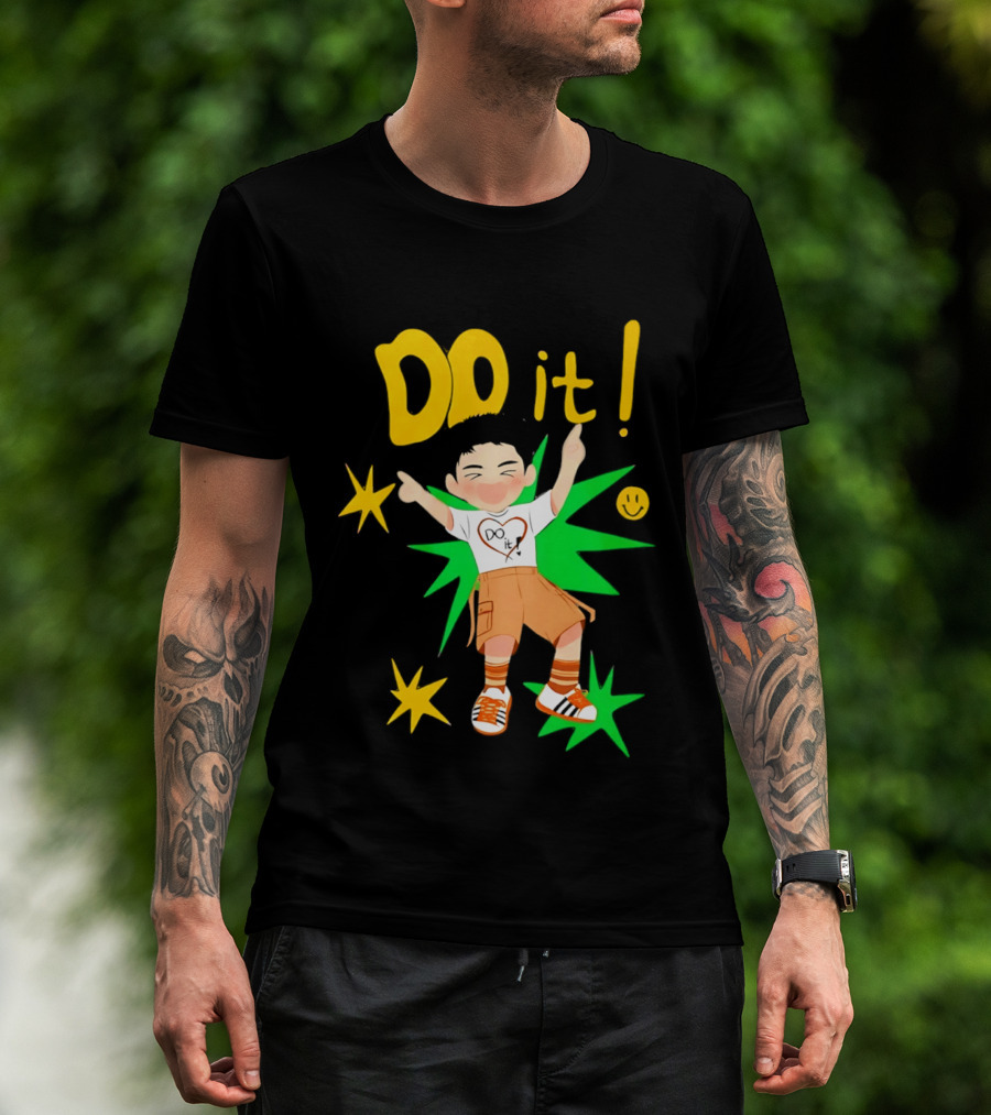 Do It Doh Kyungsoo Asia Concert Tour Cartoon Heart Starburst T-Shirt