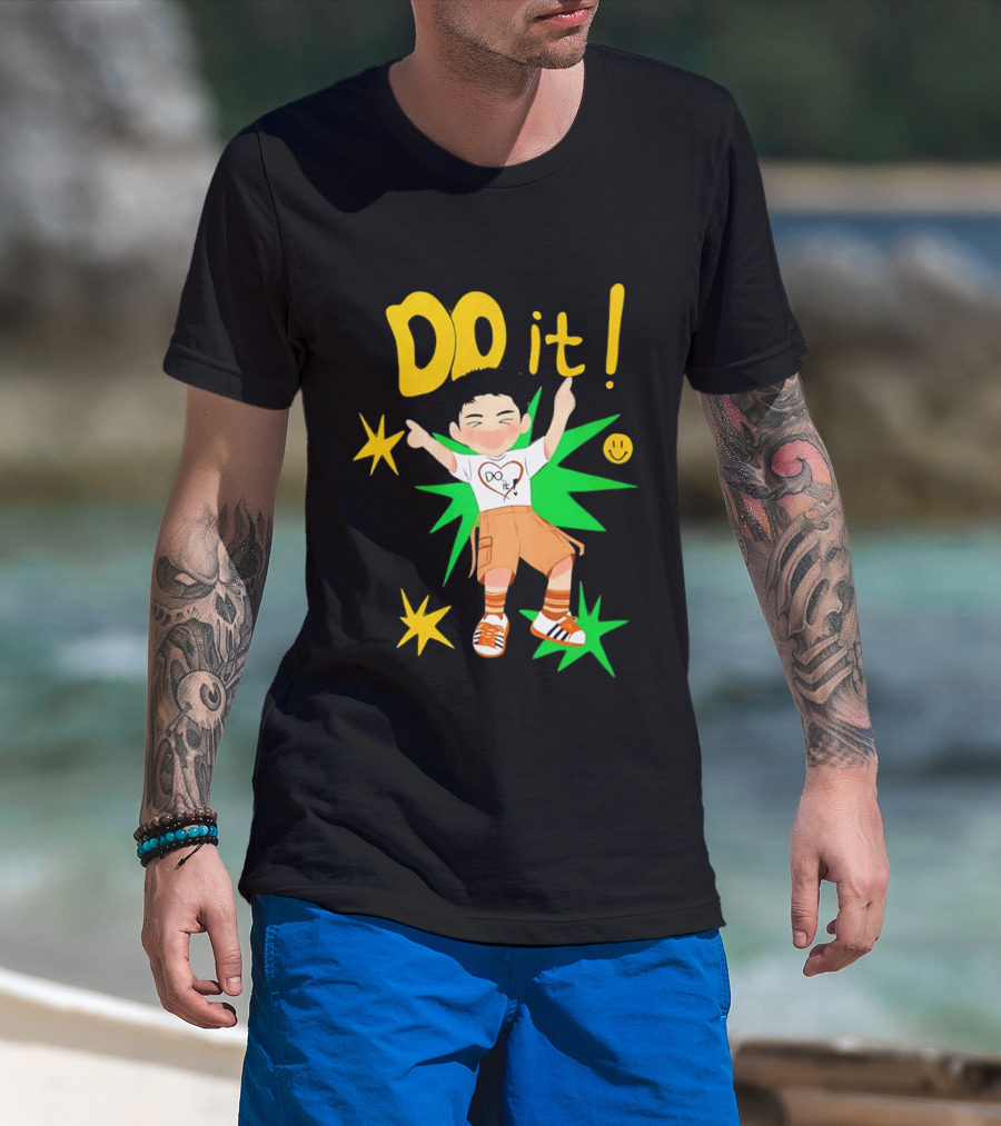 Do It Doh Kyungsoo Asia Concert Tour Cartoon Heart Starburst T-Shirt