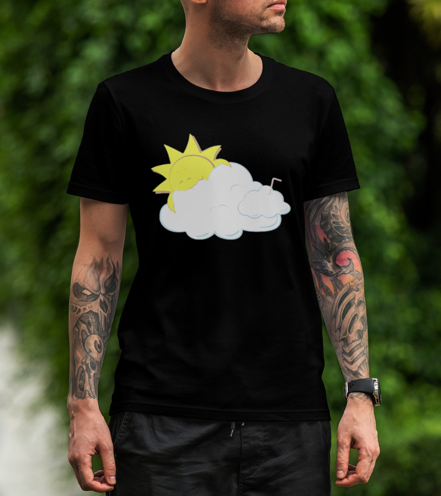 Sun Eating A Cloud Cartoon T-Shirt