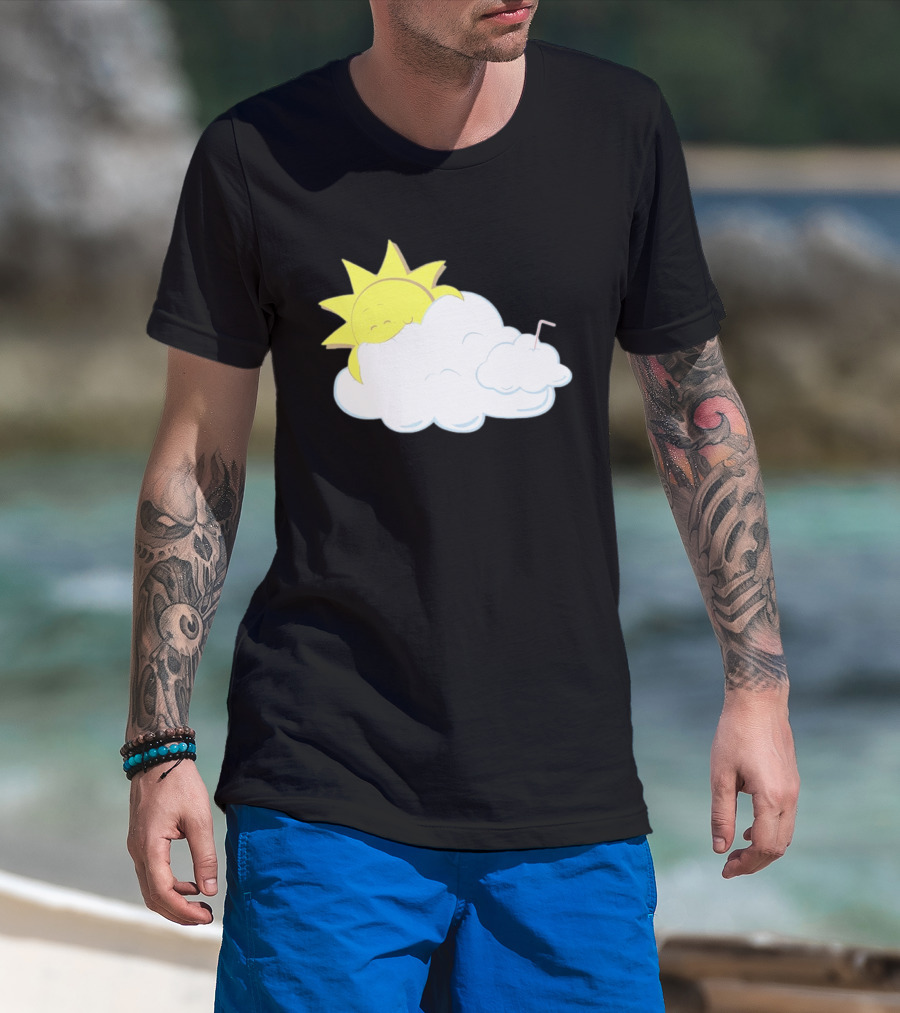 Sun Eating A Cloud Cartoon T-Shirt