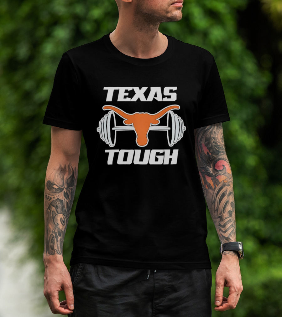 Texas Longhorns Barbell Tough T-Shirt