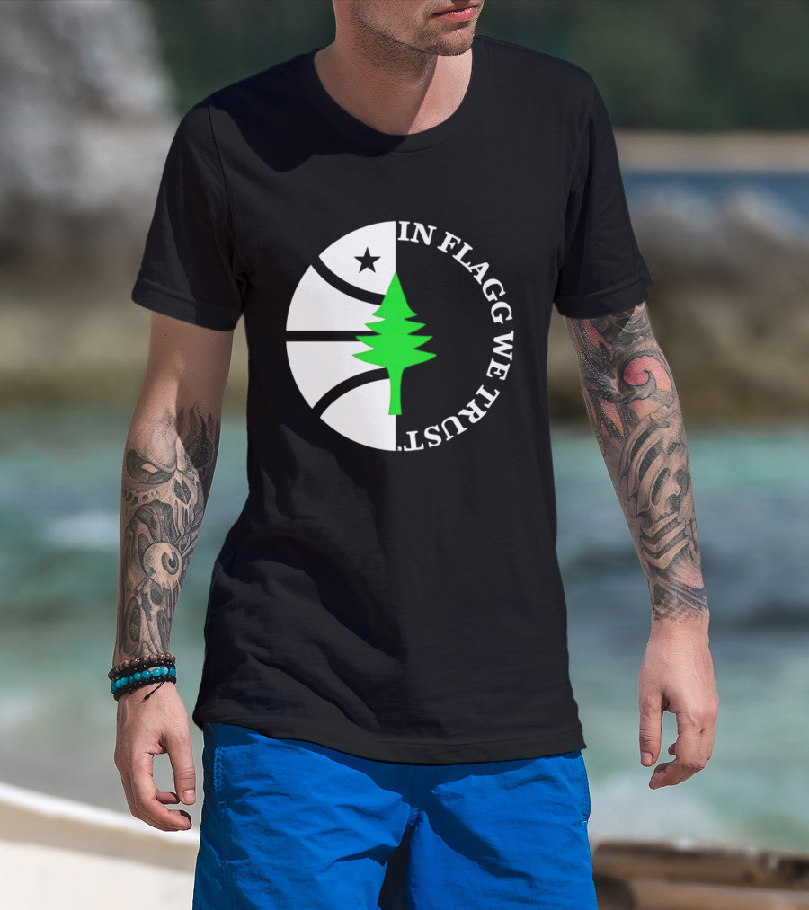 Naji Marshall In Flagg We Trust Basketball Tree Star T-Shirt