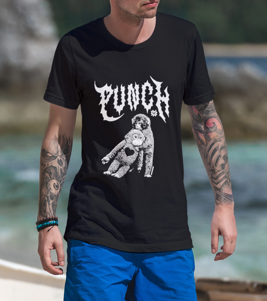 Punch Monkey With Heart T-Shirt