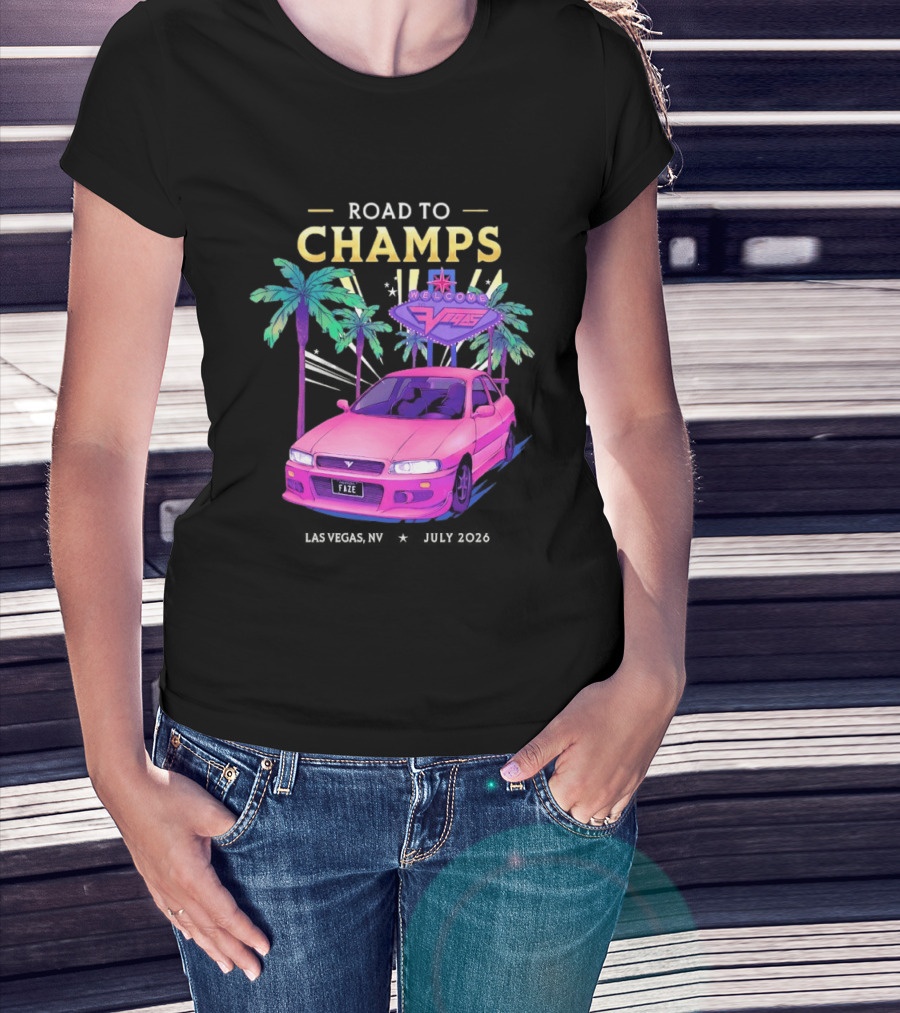 Road To Champs Faze Welcome Las Vegas 2026 T-Shirt