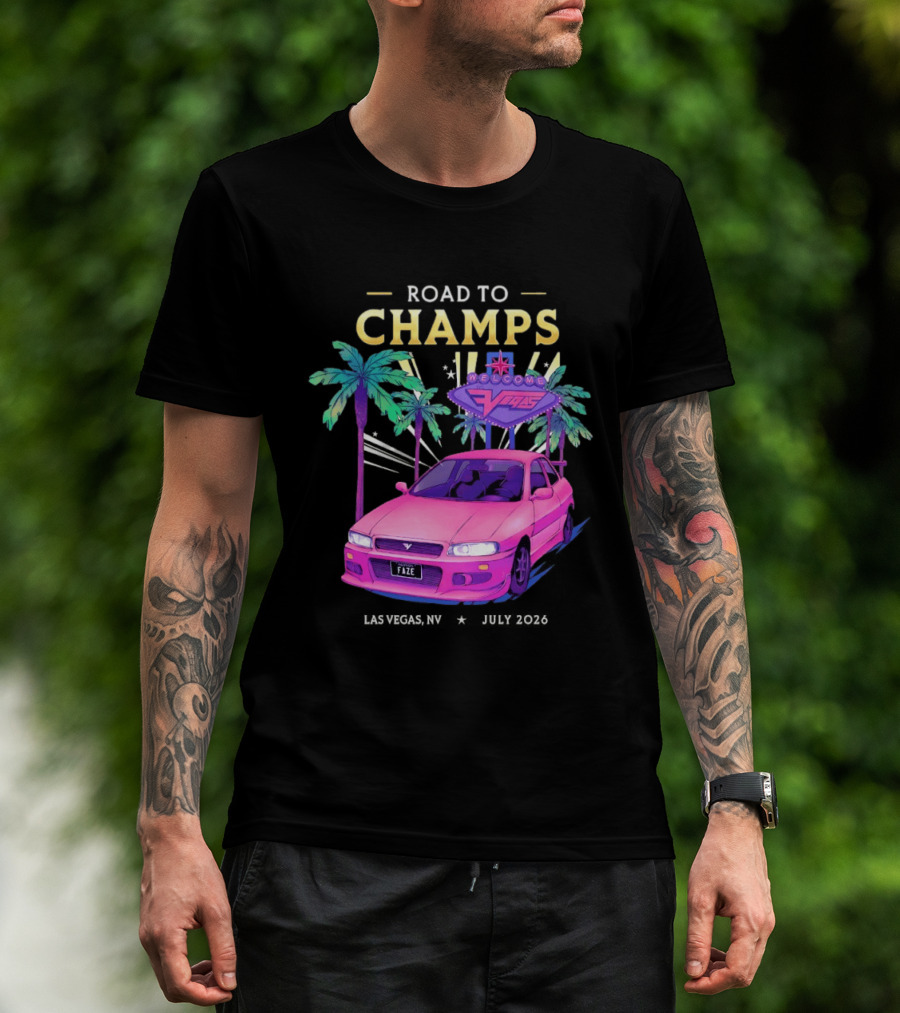 Road To Champs Faze Welcome Las Vegas 2026 T-Shirt
