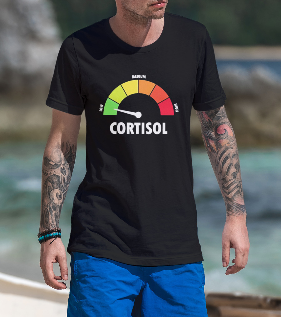 Low Medium High Cortisol Meter T-Shirt
