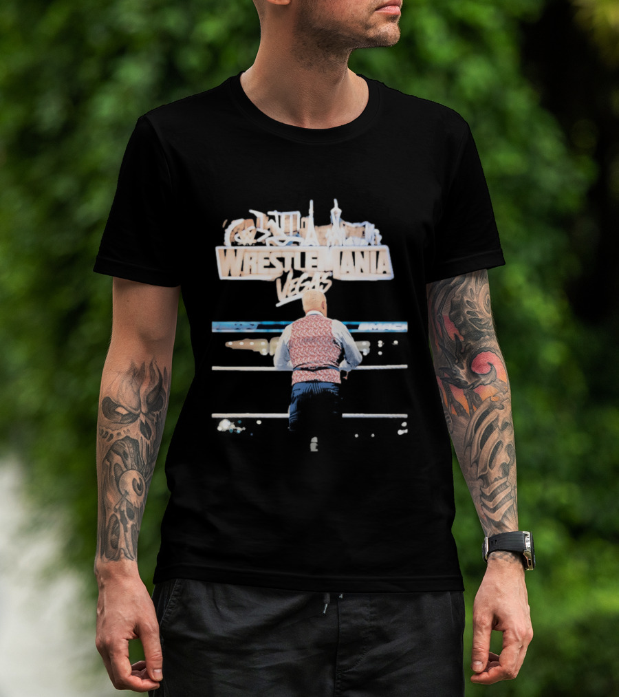 Cody Rhodes WWE WrestleMania Las Vegas Ring Event T-Shirt