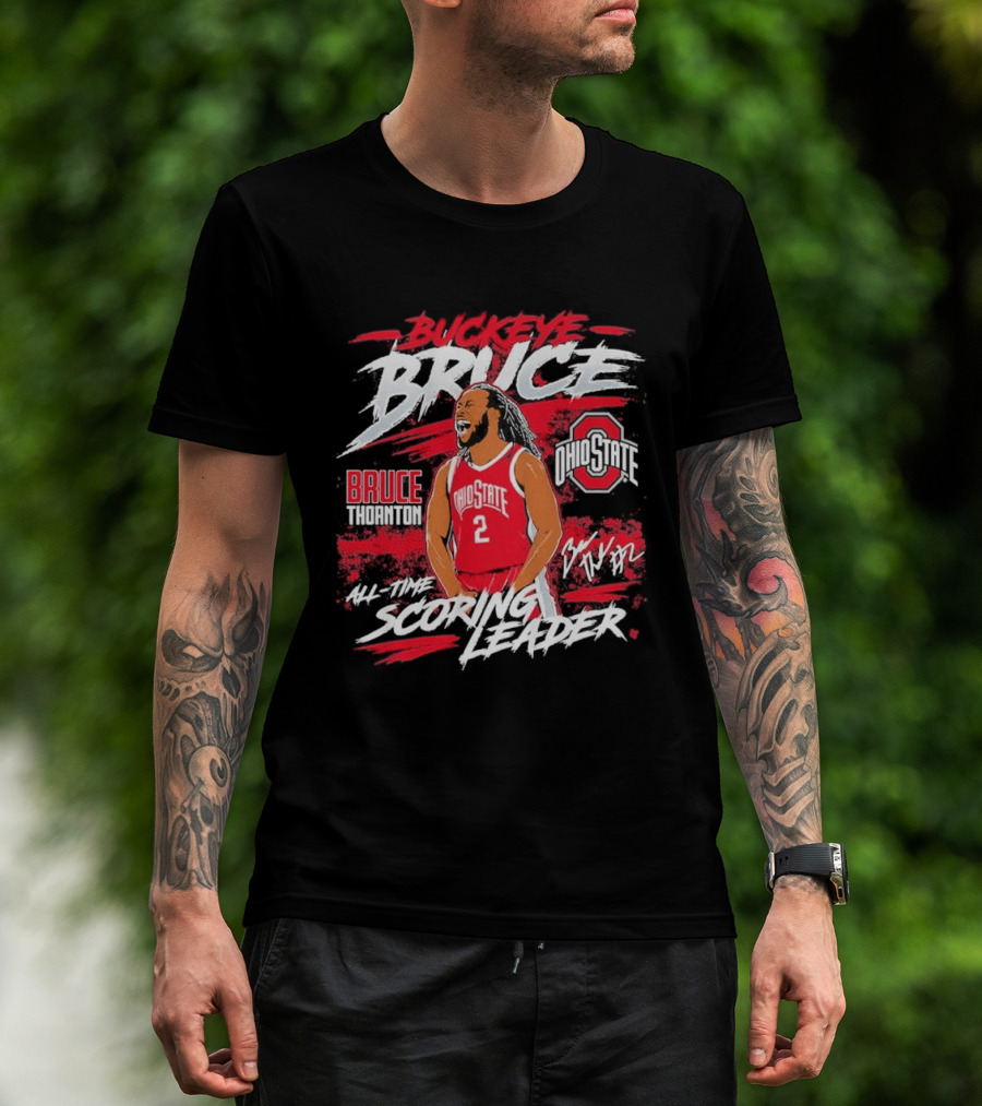 Ohio State Basketball Bruce Thornton Number 2 All Time Scoring Leader T-Shirt