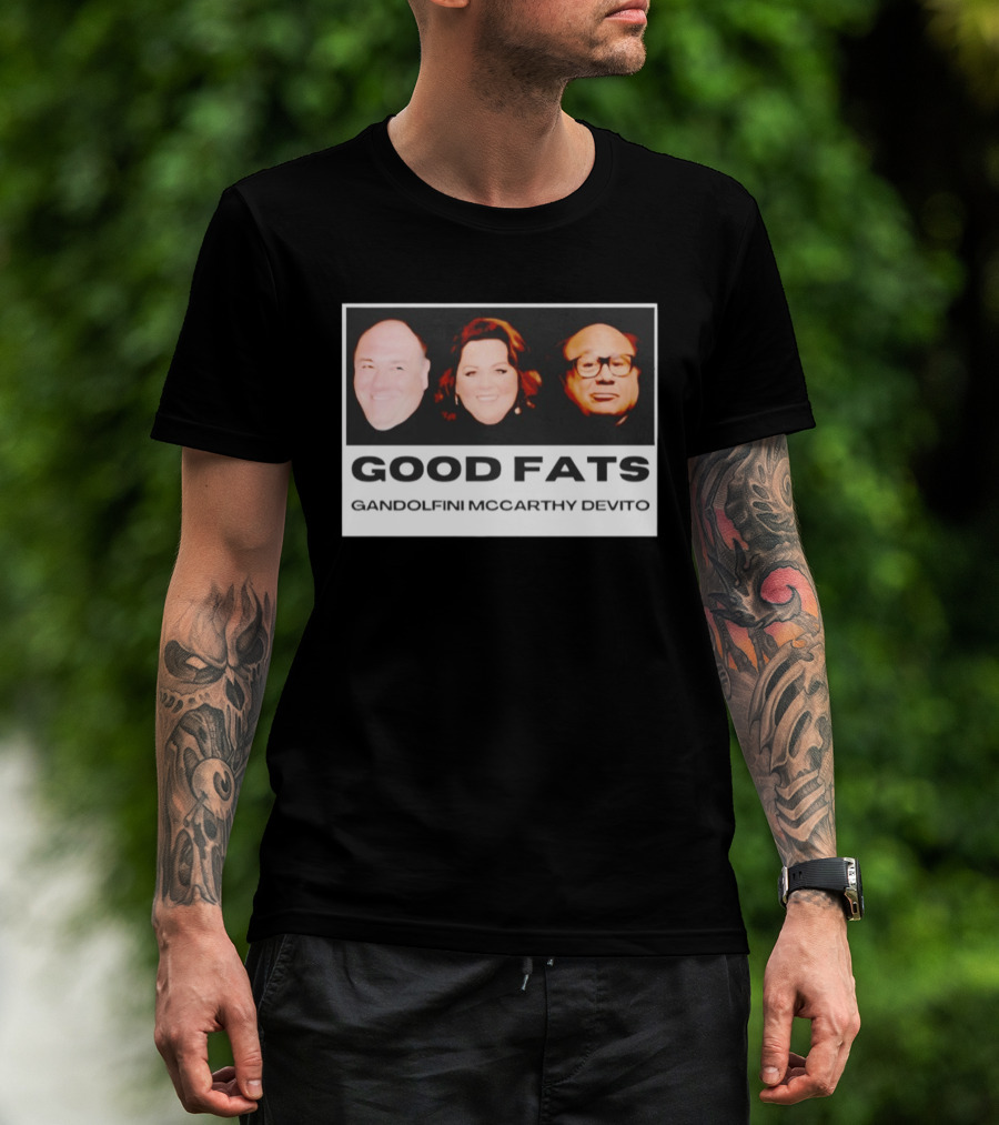Good Fats Gandolfini McCarthy Devito Faces T-Shirt