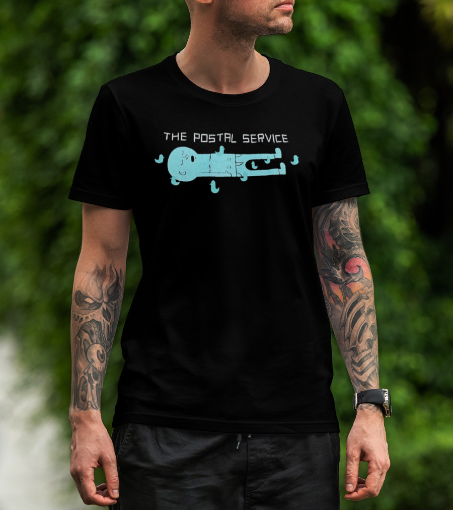 The Postal Service Key Imagery With Blue Bird T-Shirt
