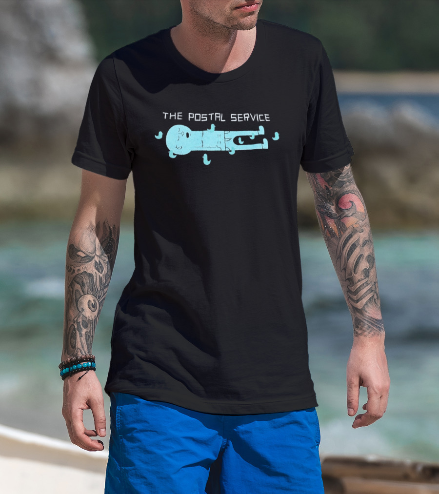 The Postal Service Key Imagery With Blue Bird T-Shirt