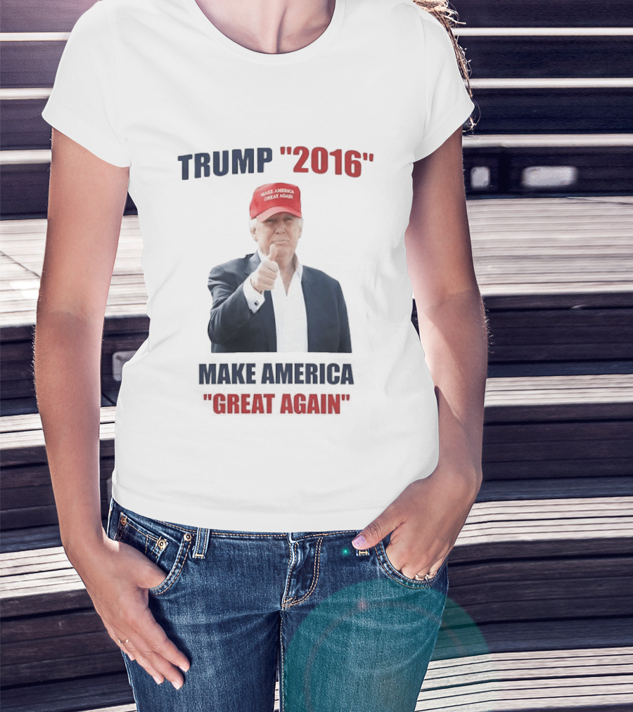 Trump 2016 Make America Great Again Hat Thumbs Up T-Shirt