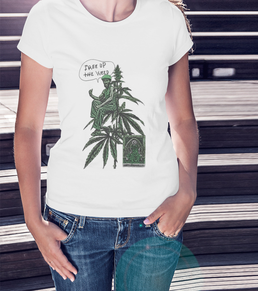 Free Up The Weed Lee Scratch Perry Cannabis T-Shirt