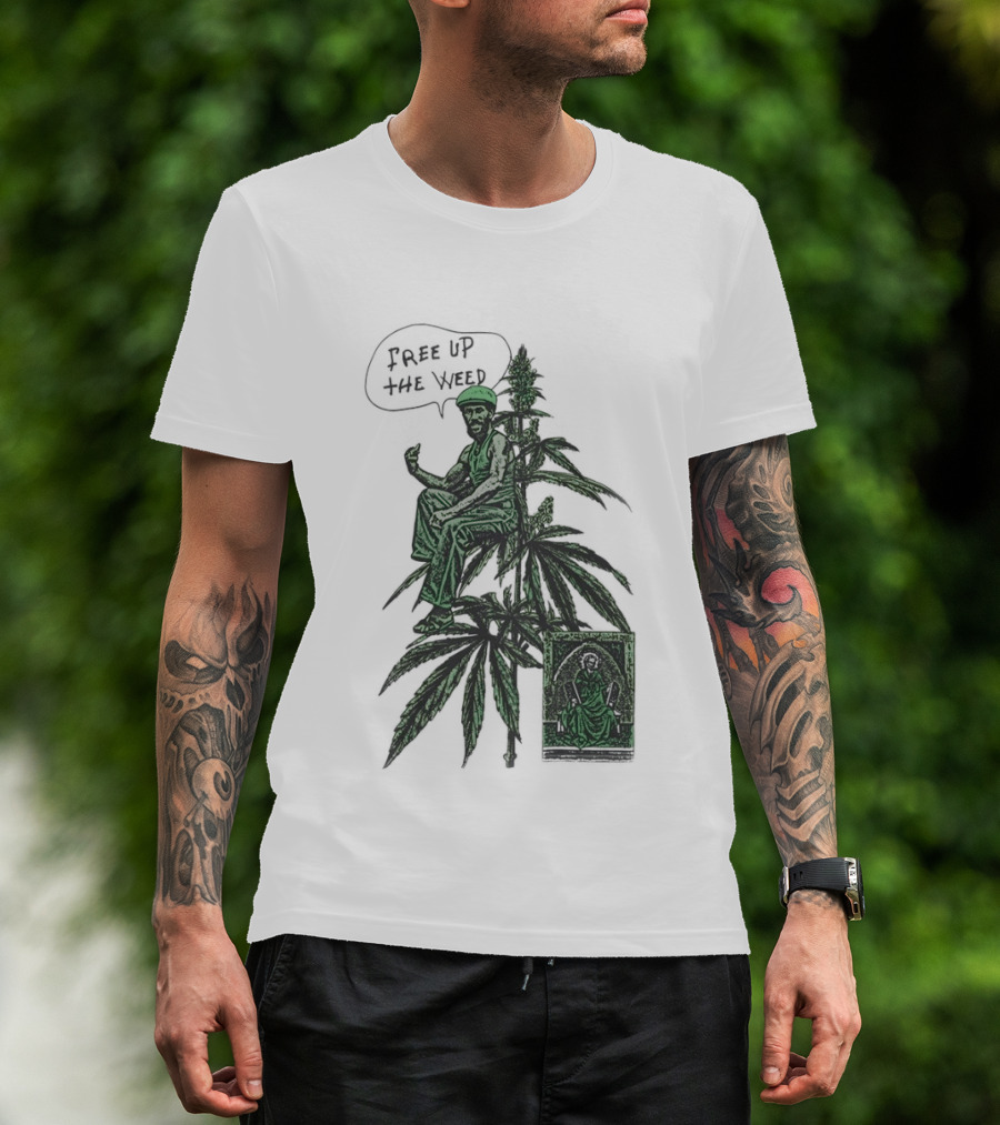 Free Up The Weed Lee Scratch Perry Cannabis T-Shirt