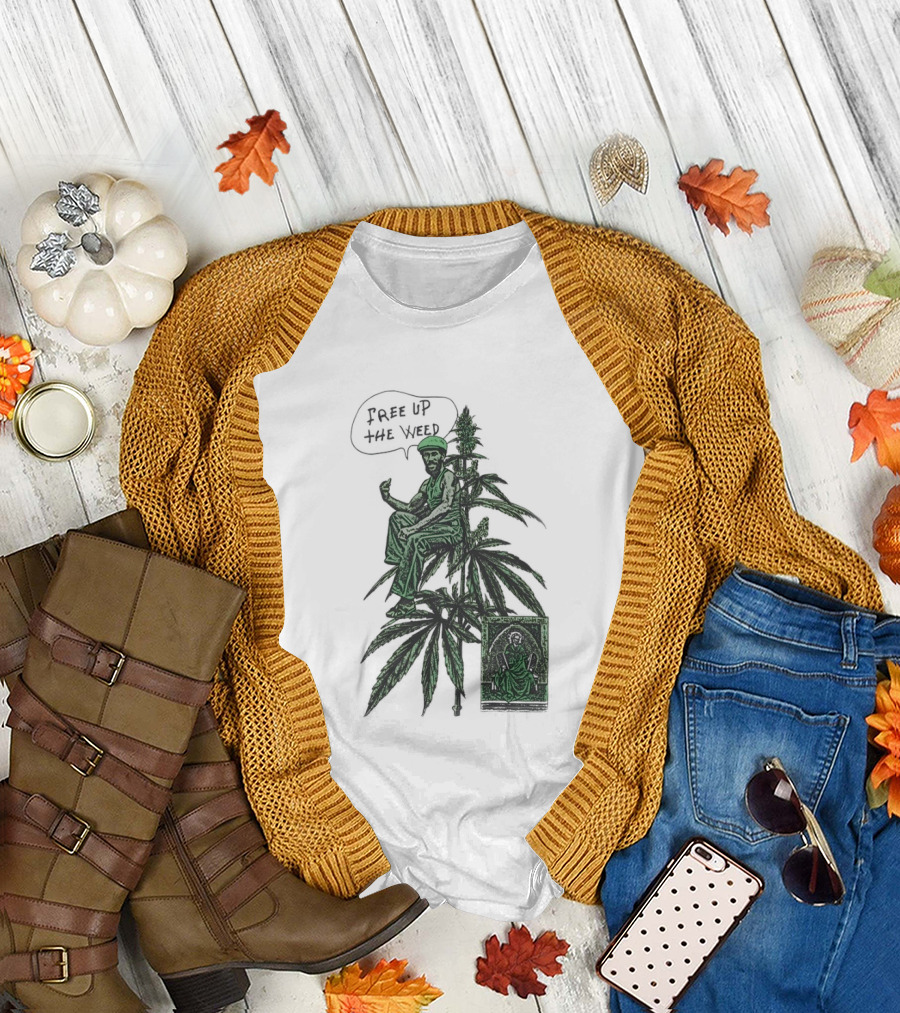 Free Up the Weed Lee Scratch Perry Cannabis T-Shirt