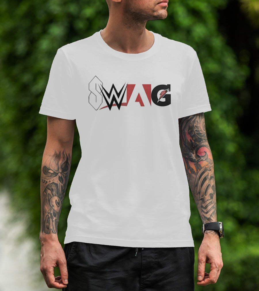 SWAG Stussy S WWE Adobe Gatorade Mashup T-Shirt