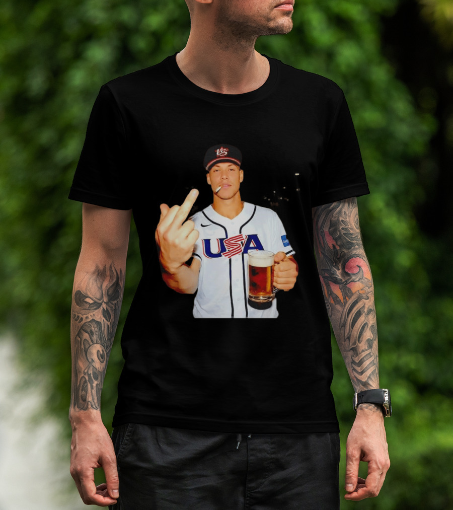 USA Basketball Team After Hours Middle Finger Aaron Judge T-Shirt