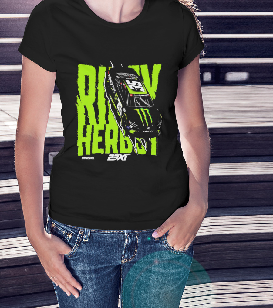 Riley Herbst No 35 Toyota Camry Monster Energy Racing 23XI NASCAR T-Shirt