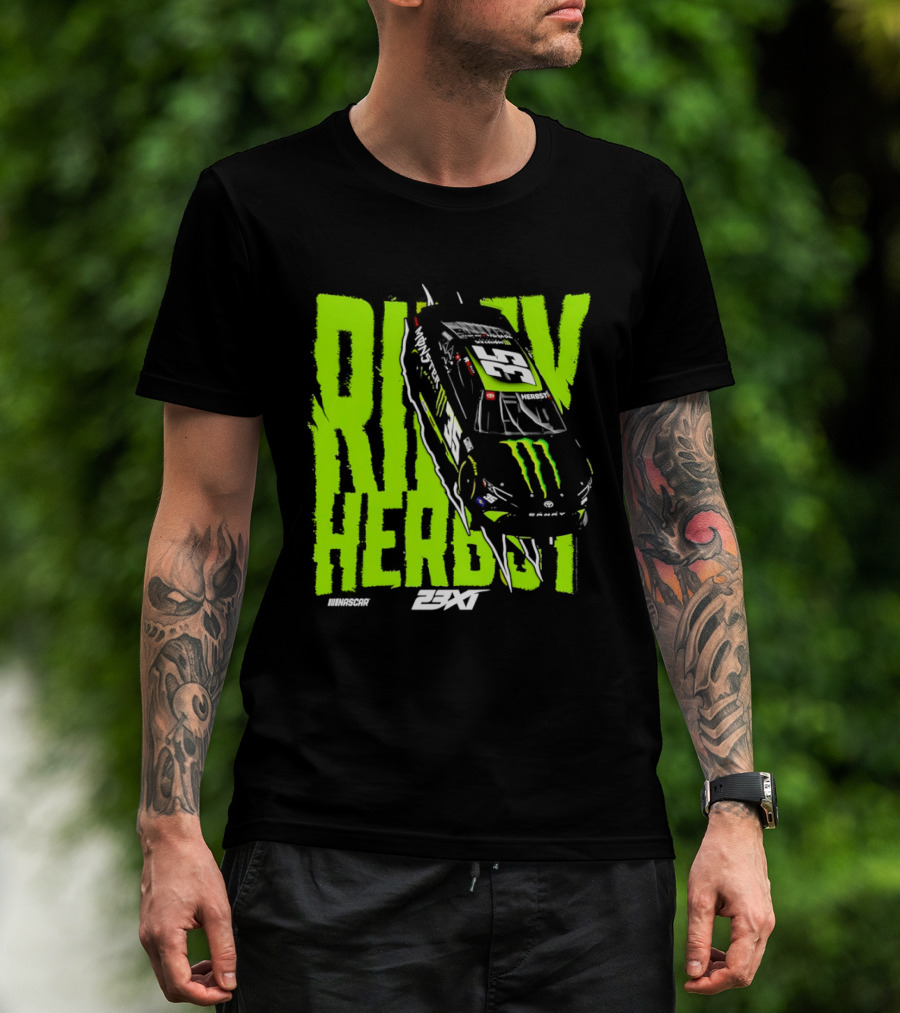Riley Herbst No 35 Toyota Camry Monster Energy Racing 23XI NASCAR T-Shirt