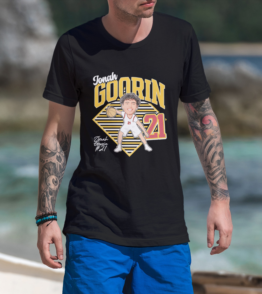 Jonah Goorin Basketball Caricature 21 USC Trojans 2026 T-Shirt