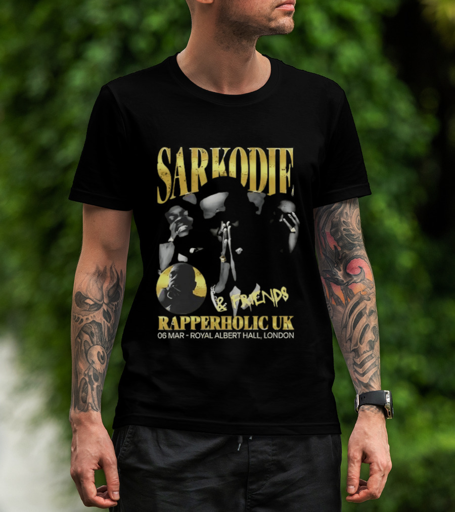 Sarkodie And Friends Rapperholic UK Made Of Black London 2015 T-Shirt