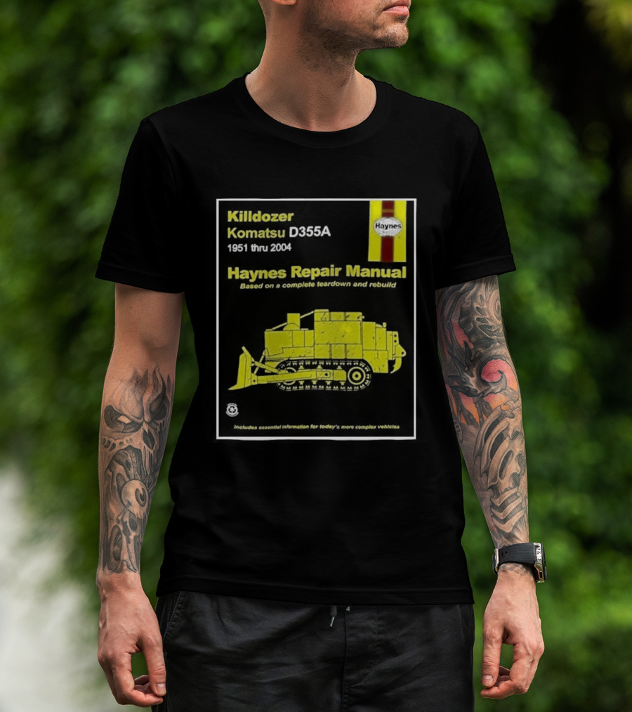 Killdozer Komatsu D355A Haynes Manual 2004 Colorado Rampage Event T-Shirt