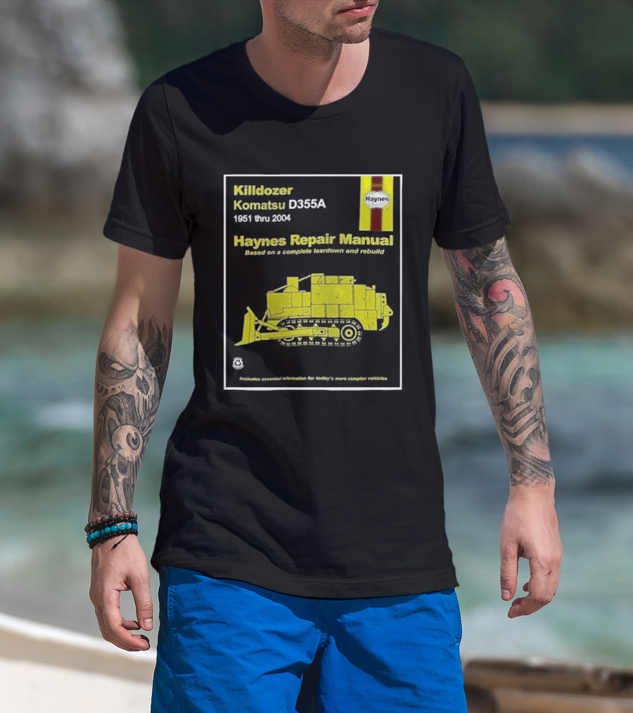 Killdozer Komatsu D355A Haynes Manual 2004 Colorado Rampage Event T-Shirt