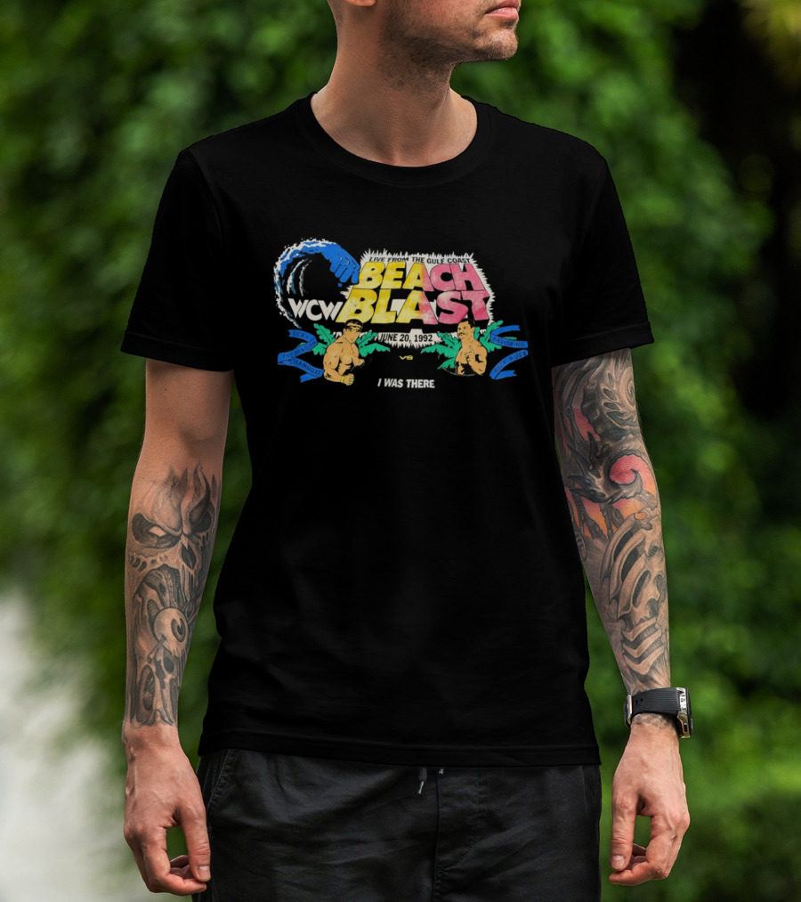 WCW Beach Blast June 20 1992 Ricky The Dragon Steamboat Vs Ravishing Rick Rude Live Event T-Shirt