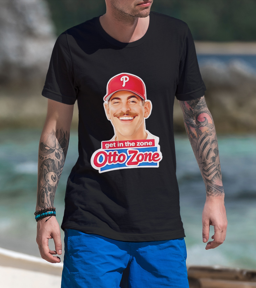 Philadelphia Phillies Mike Schmidt Get In The Zone Otto Zone T-Shirt