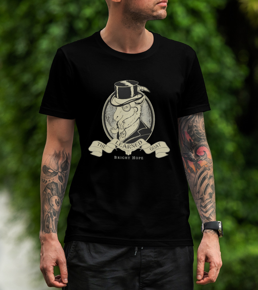 The Learned Goat Top Hat And Monocle T-Shirt