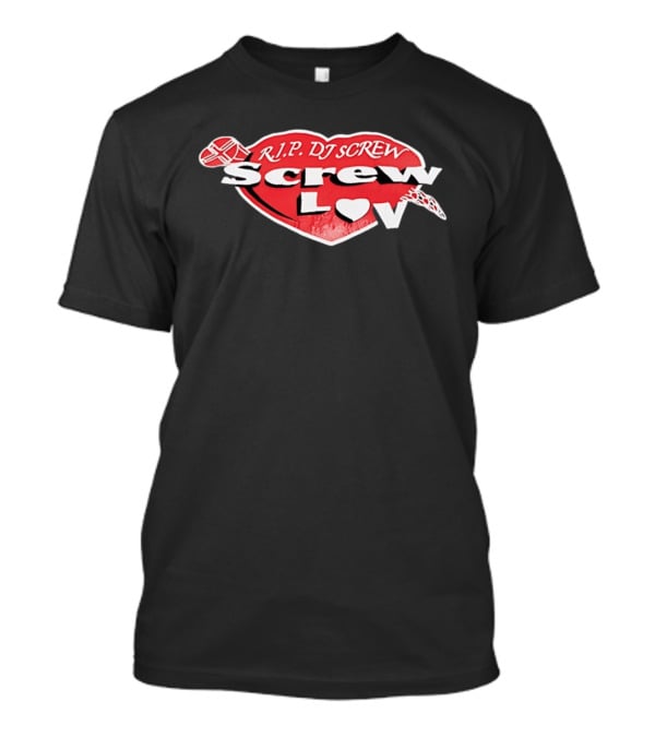 RIP DJ Screw Screw Love Heart T-Shirt