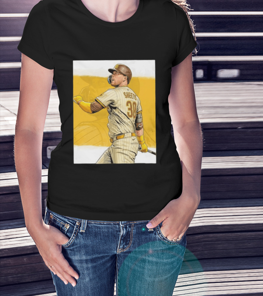 San Diego Padres Sheets 30 Baseball Player Action T-Shirt