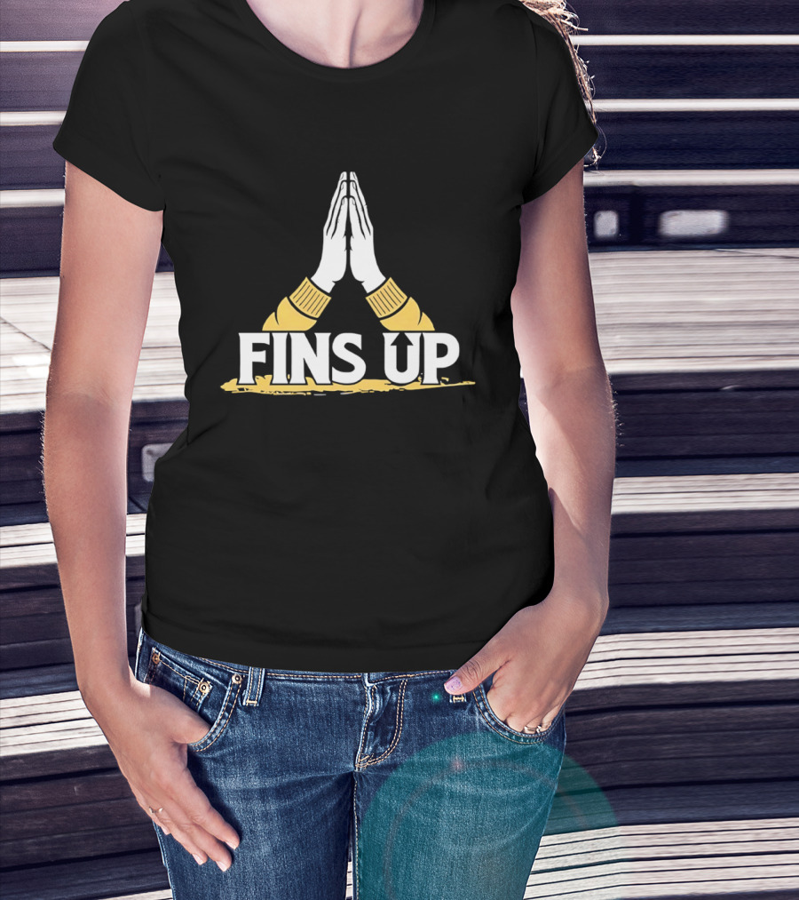 Long Island University Sharks Fins Up Team Spirit T-Shirt