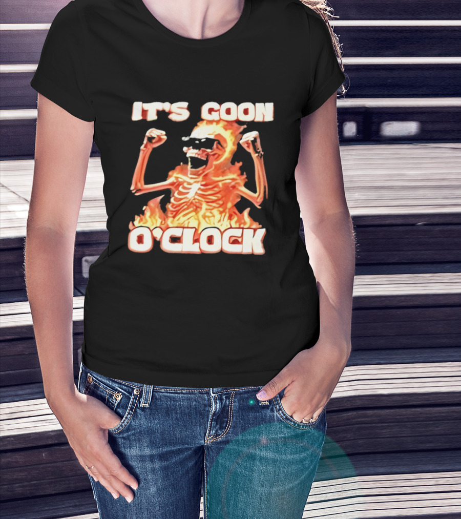 It's Goon O' Flaming Skeleton Fist Pump T-Shirt