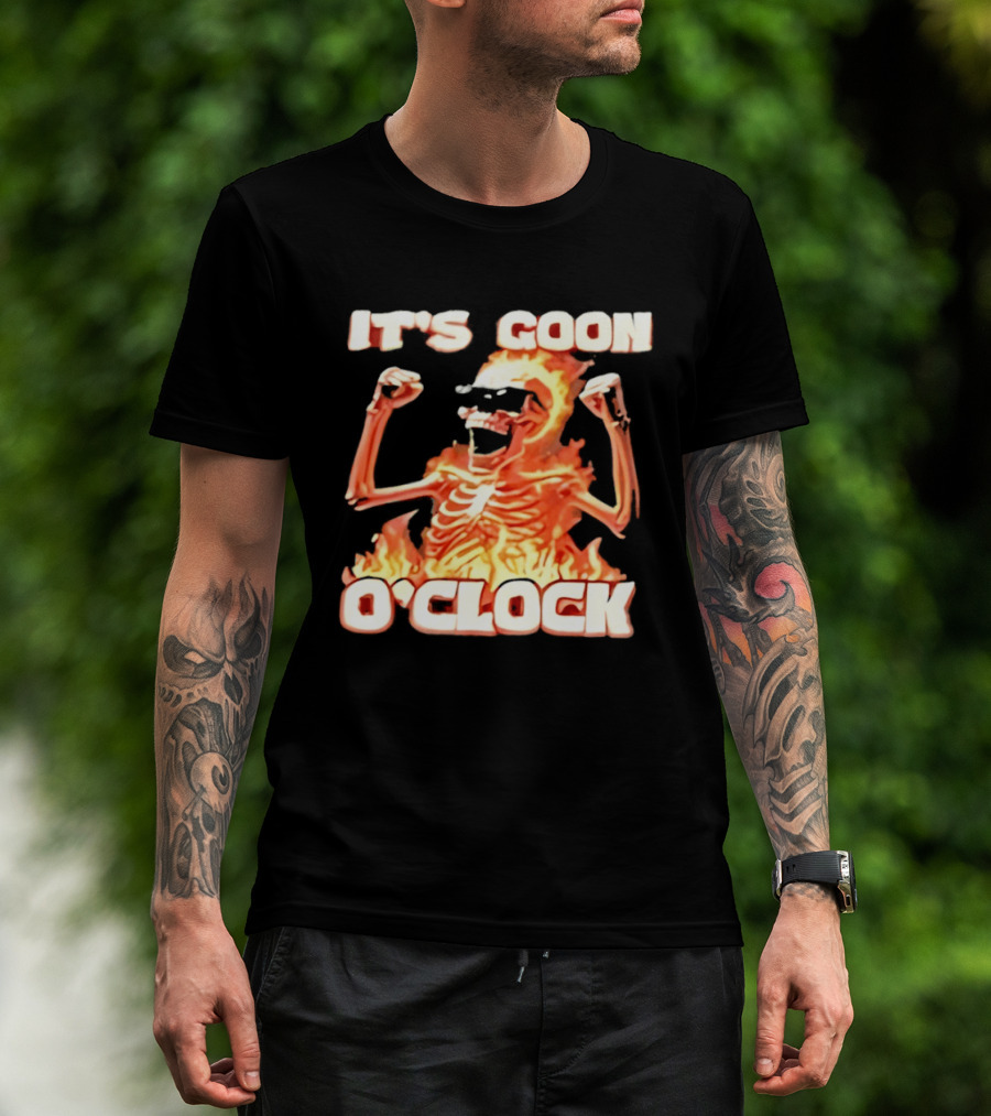 It's Goon O' Flaming Skeleton Fist Pump T-Shirt