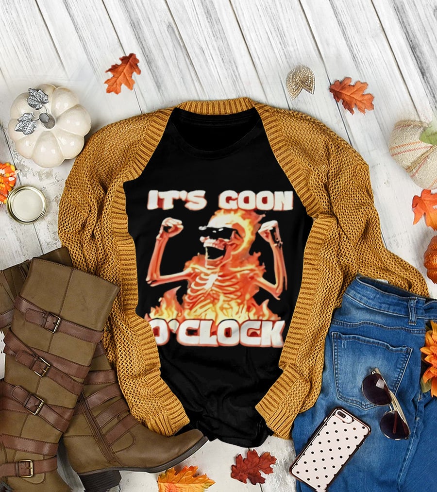 It's Goon O' Flaming Skeleton Fist Pump T-Shirt