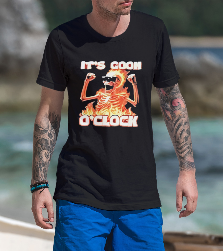 It's Goon O' Flaming Skeleton Fist Pump T-Shirt