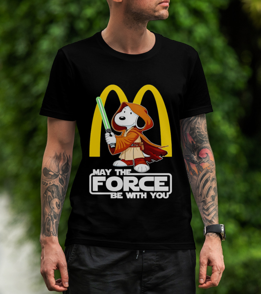 May The Force Be With You Snoopy Jedi McDonald's T-Shirt