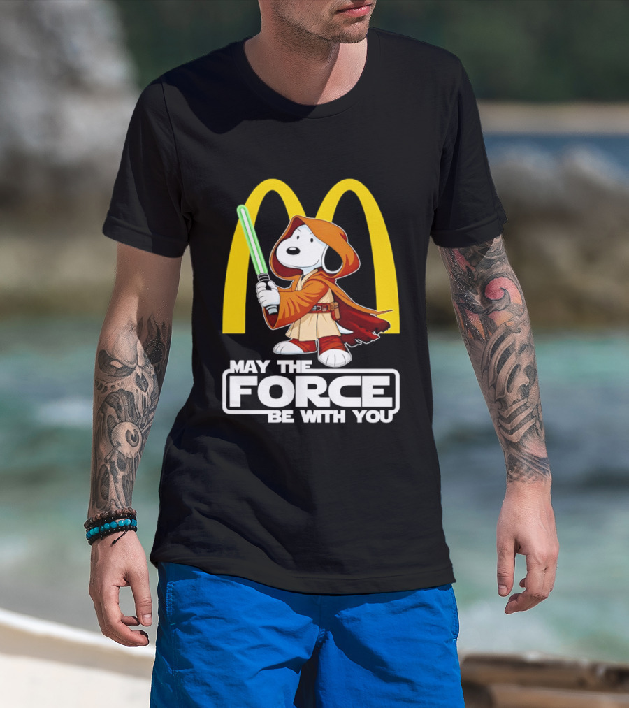 May The Force Be With You Snoopy Jedi McDonald's T-Shirt