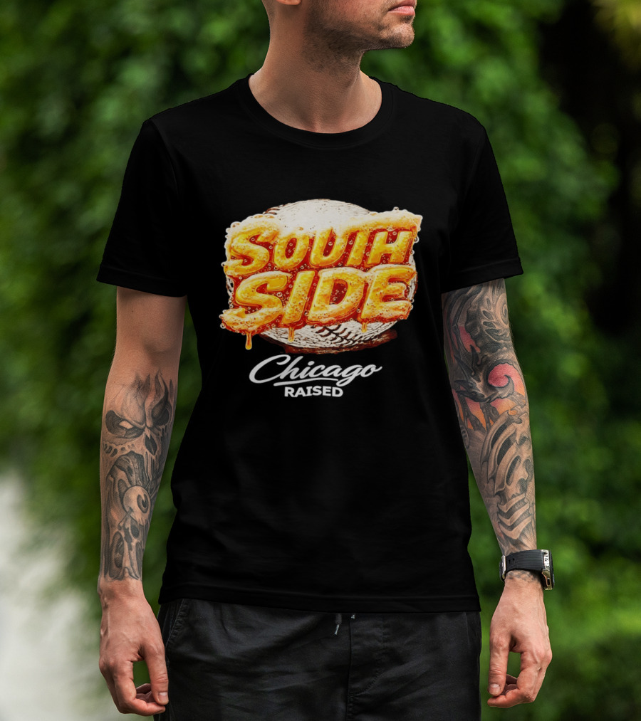 South Side Chicago Raised Baseball T-Shirt