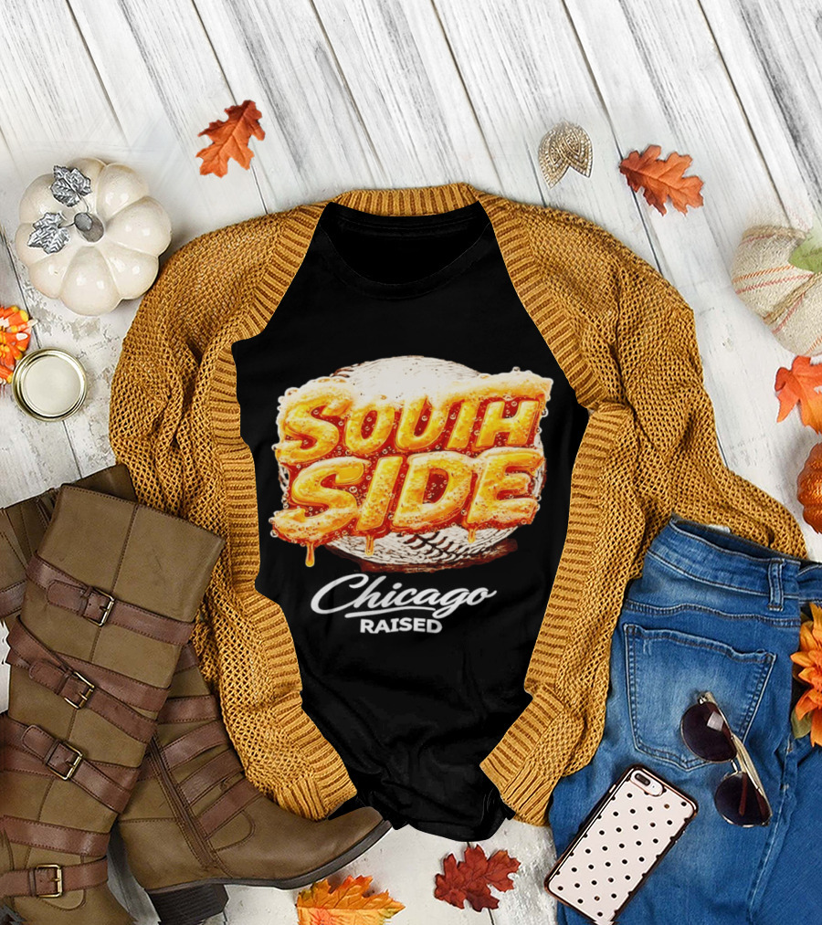 South Side Chicago Raised Baseball T-Shirt