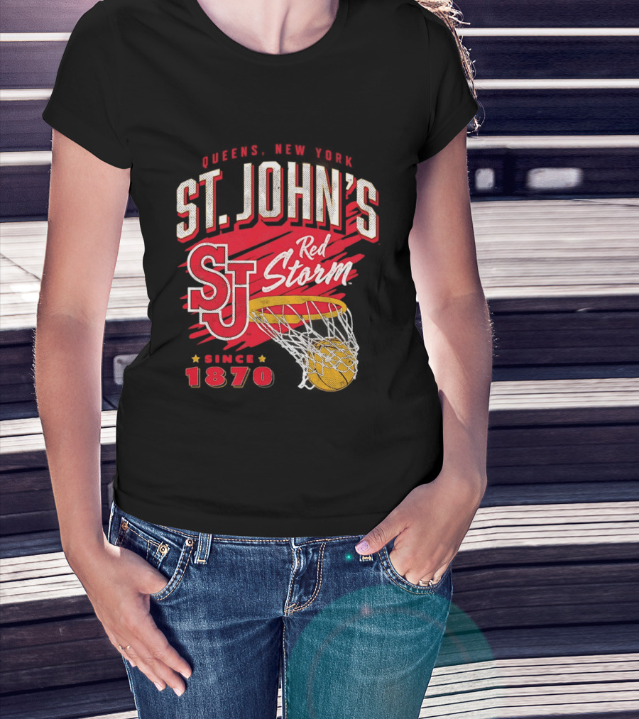 St John's Red Storm Basketball New York Since 1870 Queens T-Shirt