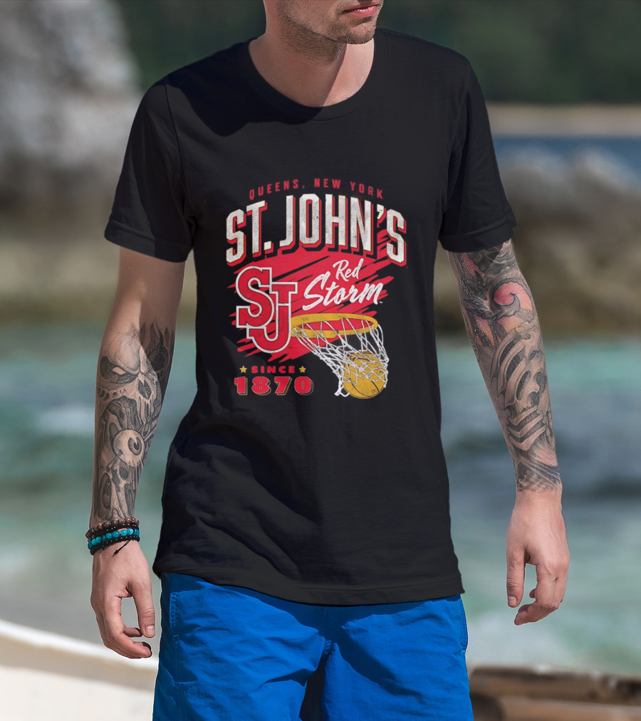 St John's Red Storm Basketball New York Since 1870 Queens T-Shirt